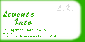 levente kato business card